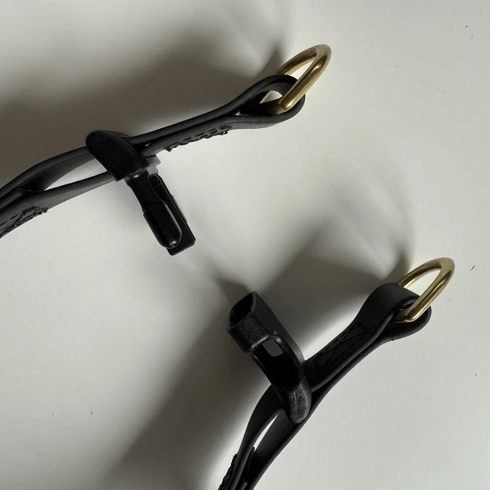 FOUND MY ANIMAL Leather Alternative All-Weather Dog Harness XL Black‎ Adjustable